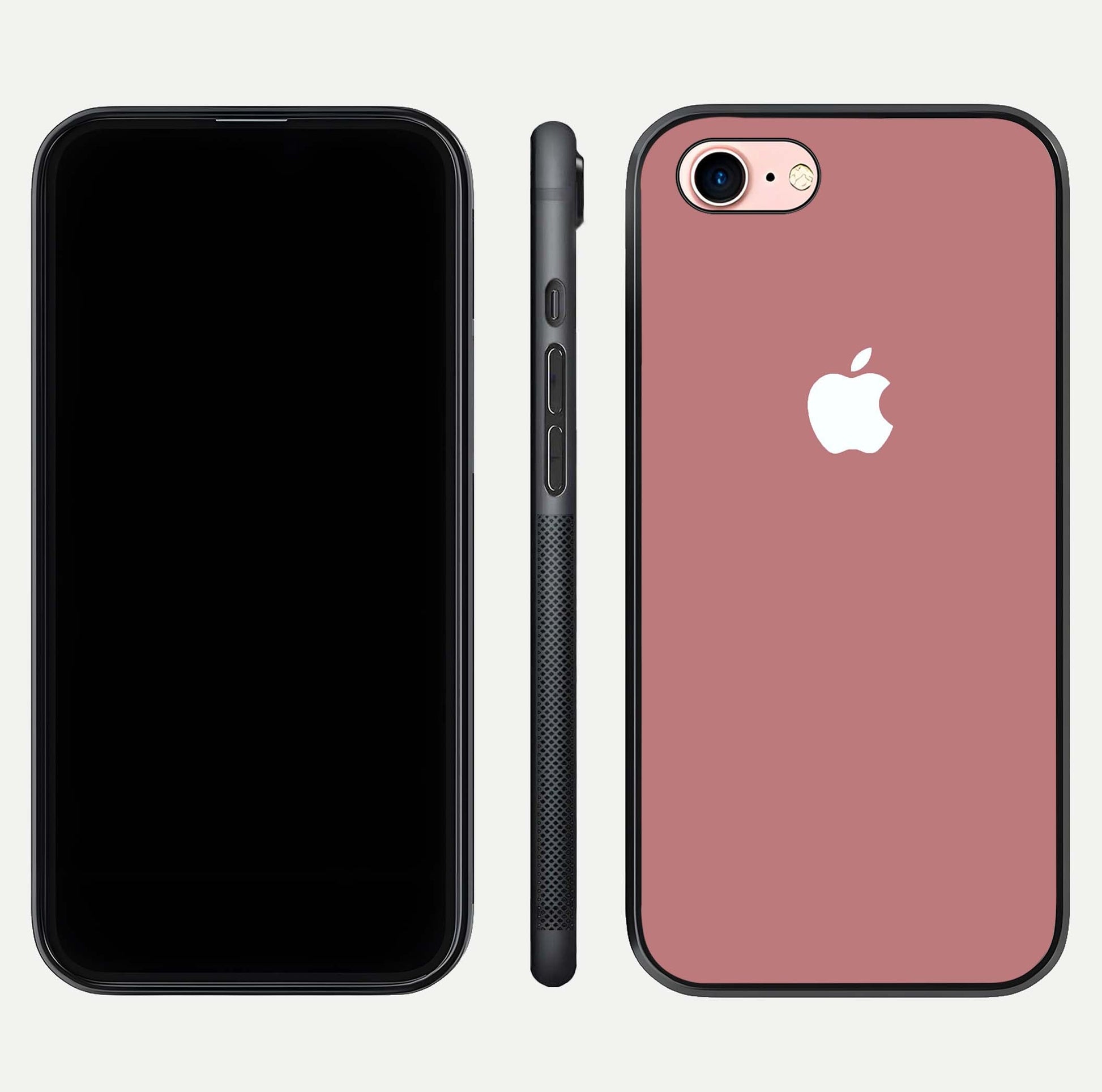 Apple Harmony Glass Case for iPhone 6 Plus front and back mockup showing harmony pattern and clean edge design
