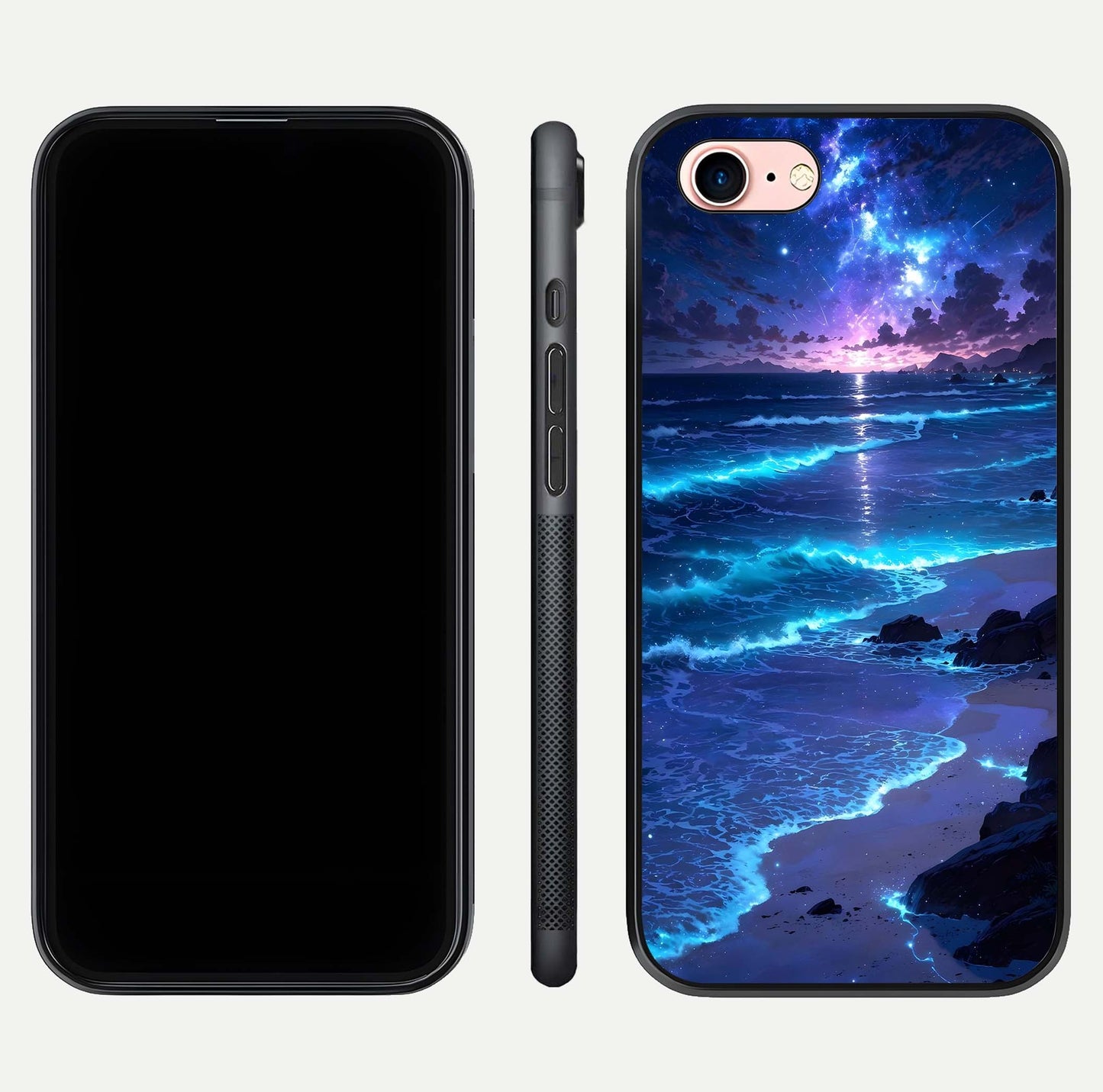 Classic Damn Look Glass Case for iPhone 6 Plus dual-view layout showing design clarity and glass polish