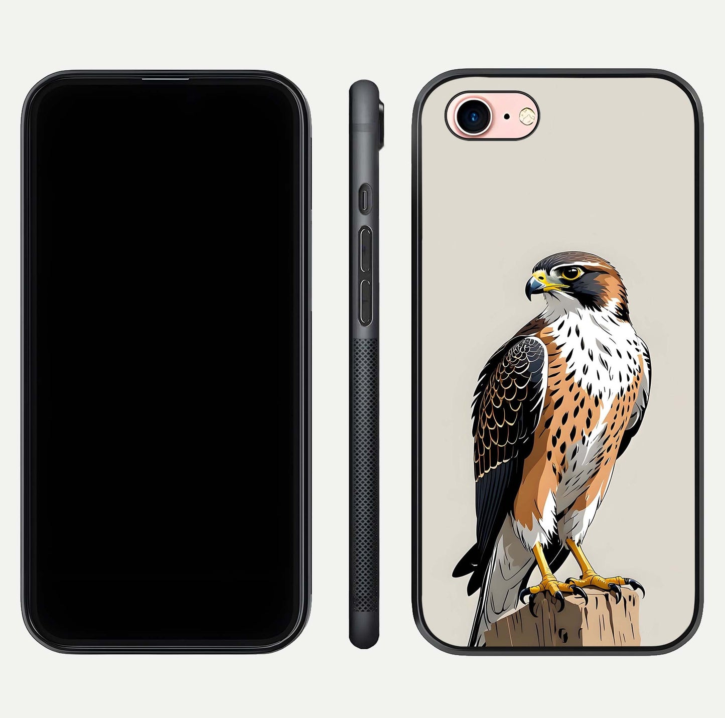 Clever Eagle Glass Case for iPhone 6 Plus dual-view layout showing design symmetry and smooth finish