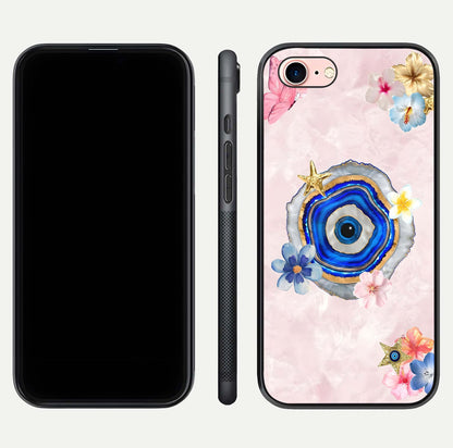 Divine Aura Bloom Glass Case for iPhone 6 Plus dual-view layout displaying divine color tones and smooth edges