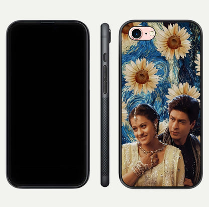 Eternal Love Story Glass Case for iPhone 6 Plus dual-view layout displaying soft hues and smooth glass