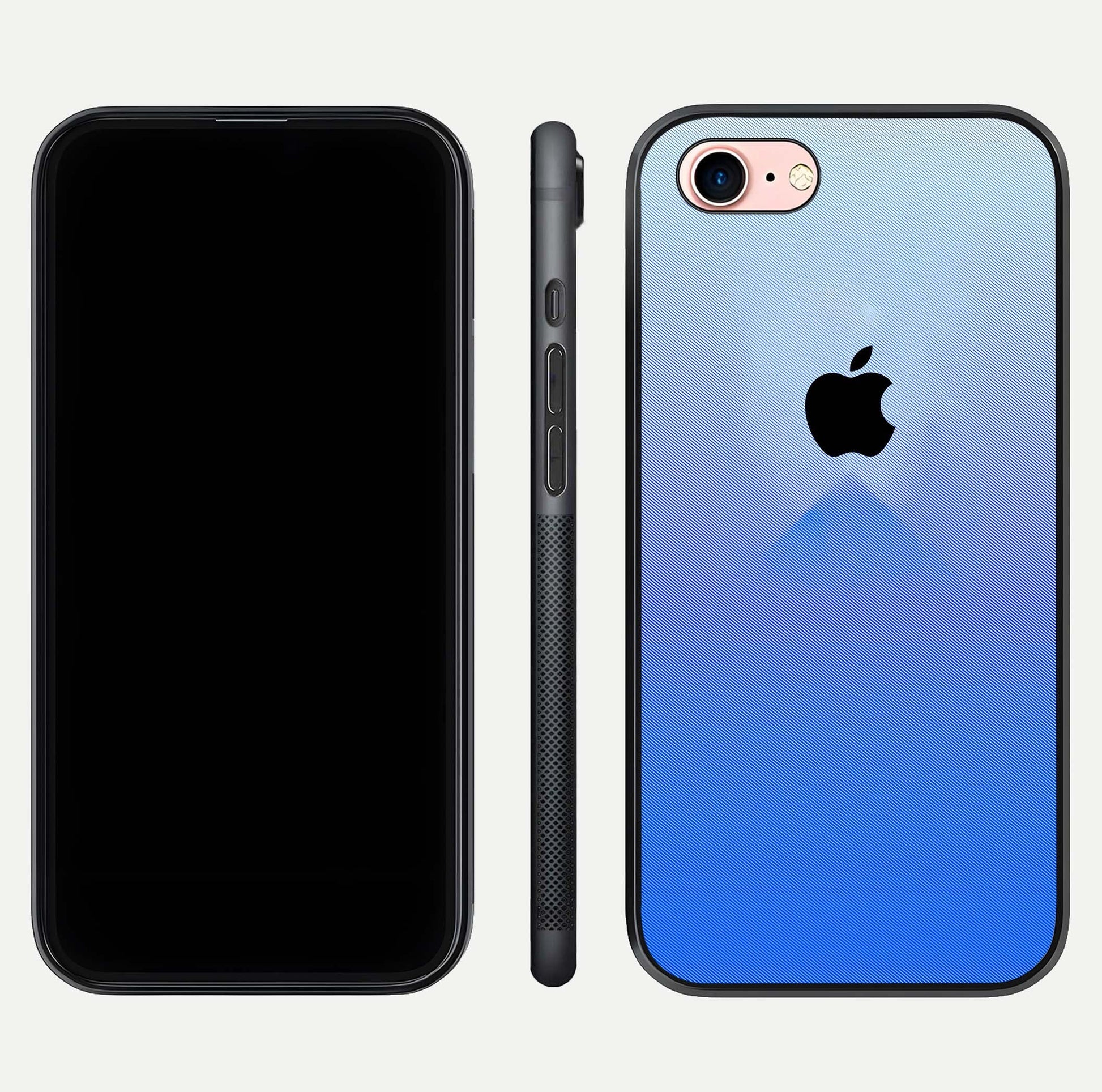 Gradient Apple Vibe Glass Case for iPhone 6 Plus front and back view layout highlighting minimalist Apple design and curved edges