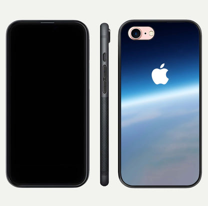 Minimal Apple Sky Glass Case for iPhone 6 Plus front & back layout with clean tone and minimal finish