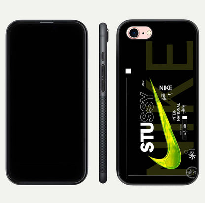 Neon Street Edition Glass Case for iPhone 6 Plus front & back layout highlighting street art vibe and edges
