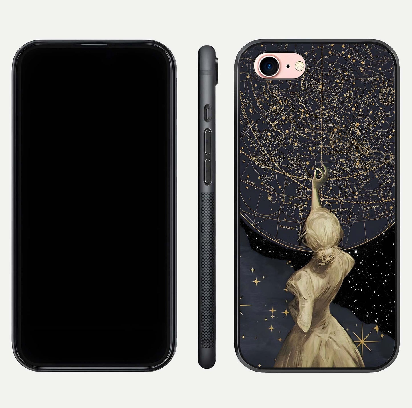 Taylor Swift Girl Glass Case for iPhone 6 Plus front & back layout showing clean edge and vivid print
