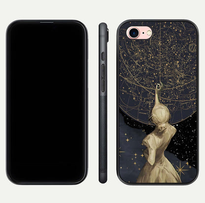 Taylor Swift Girl Glass Case for iPhone 6 Plus front & back layout showing clean edge and vivid print