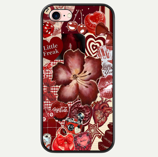 Aesthetic Little Freak Glass Case For iPhone 16 Pro by Custom World