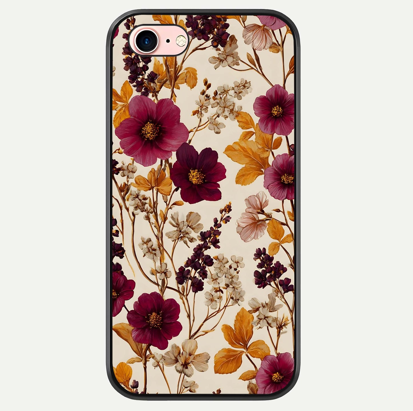 Autumn Wine Bloom Glass Case For iPhone 16 Pro by Custom World