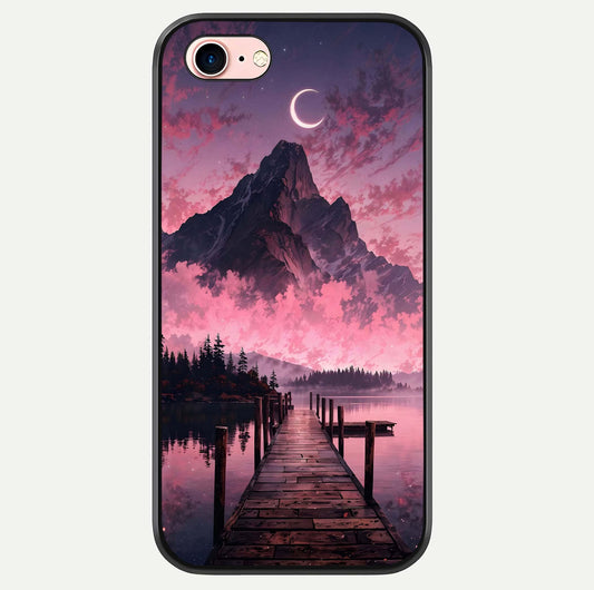 Beautiful Mountain View Glass Case For iPhone 16 Pro by Custom World