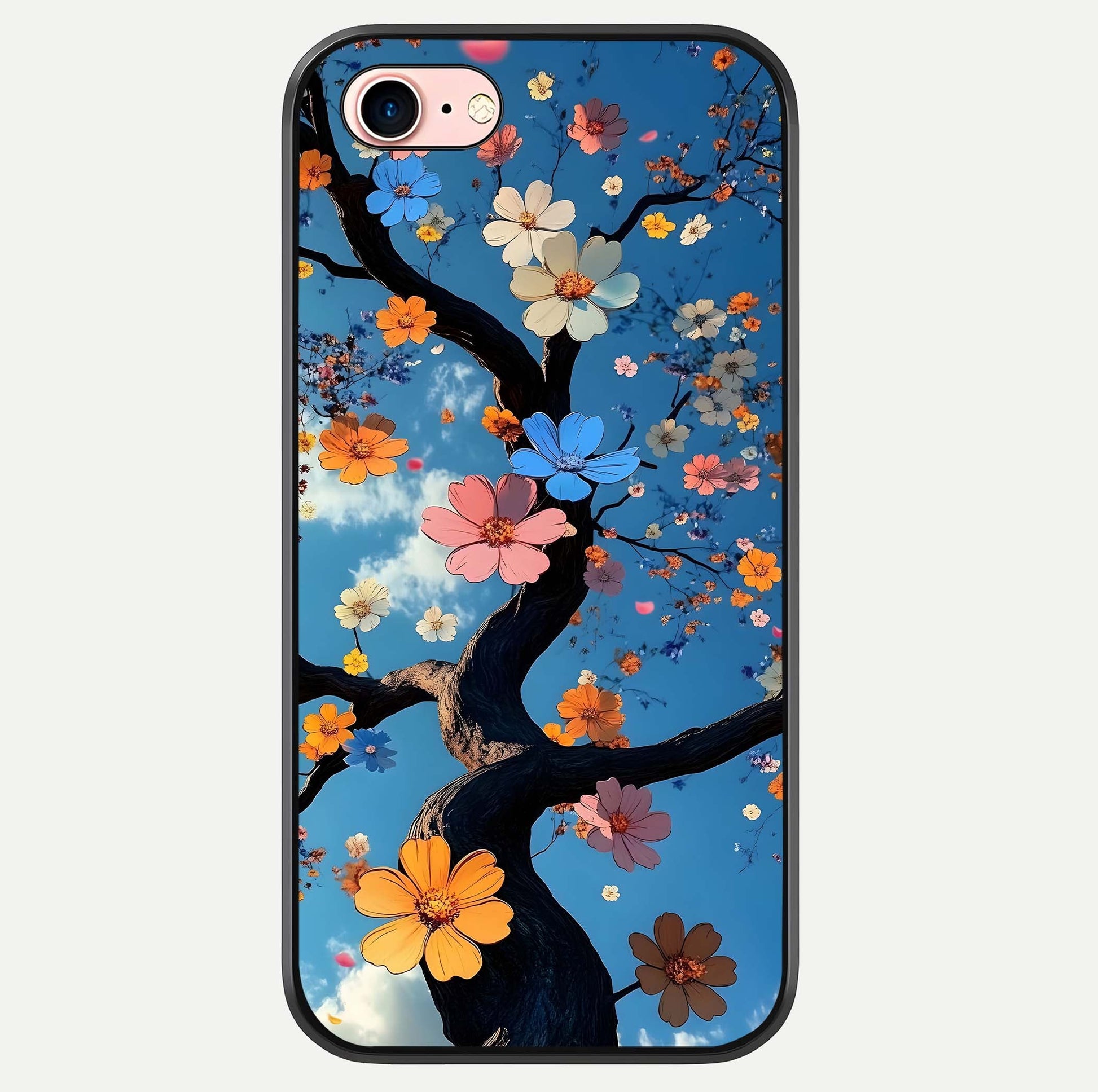 Blossom Dream Sky Glass Case For iPhone 16 Pro by Custom World