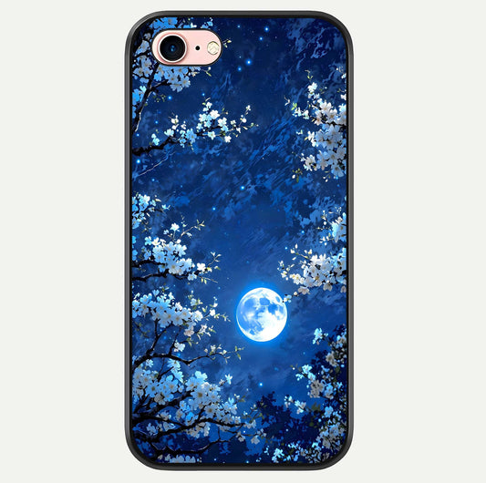 Blossom Moonlight Sky Glass Case For iPhone 16 Pro by Custom World