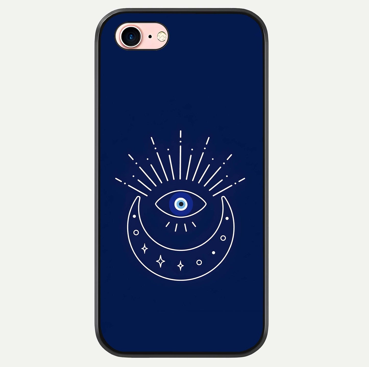 Blue Evil Eye Glass Case For iPhone 16 Pro by Custom World