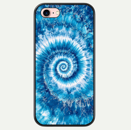 Blue Galaxy Wave Glass Case For iPhone 16 Pro by Custom World