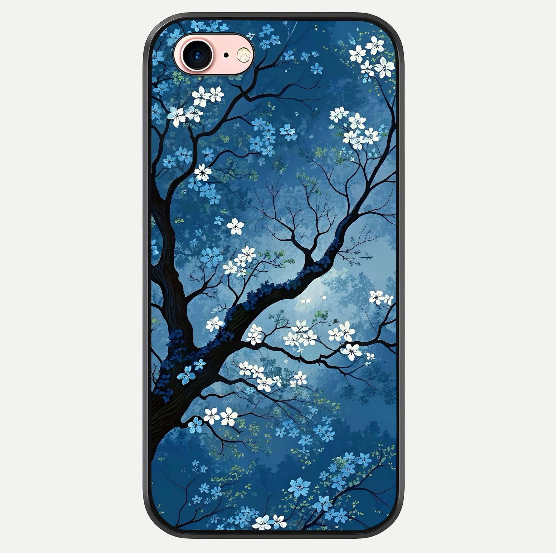 Blue Tree Serenity Glass Case For iPhone 16 Pro by Custom World