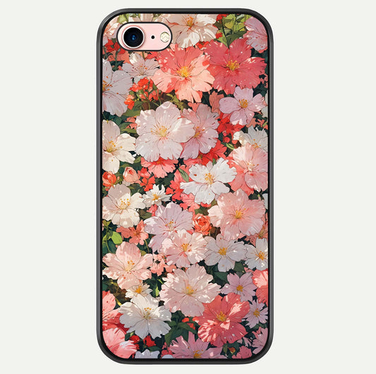 Blush Bloom Field Glass Case For iPhone 16 Pro by Custom World