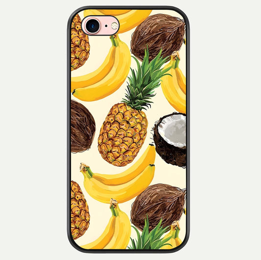 Tropical Fruit Mood Glass Case For iPhone 16 Pro by Custom World
