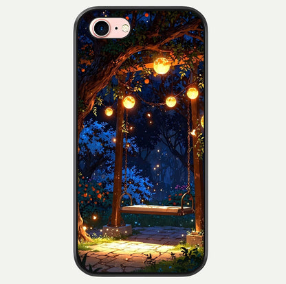 Twilight Garden Swing Glass Case For iPhone 16 Pro by Custom World