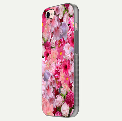 Bloom Crush Fantasy Glass Case for iPhone 6 Plus side-angle shot with fantasy bloom art and gloss surface
