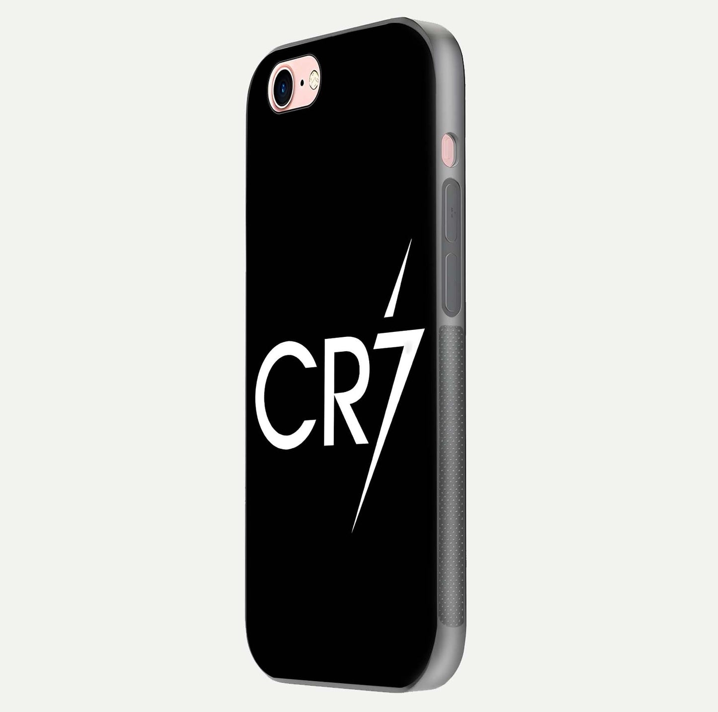 CR7 Elite Strike Glass Case for iPhone 6 Plus side-angle image showing polished edges and vibrant design