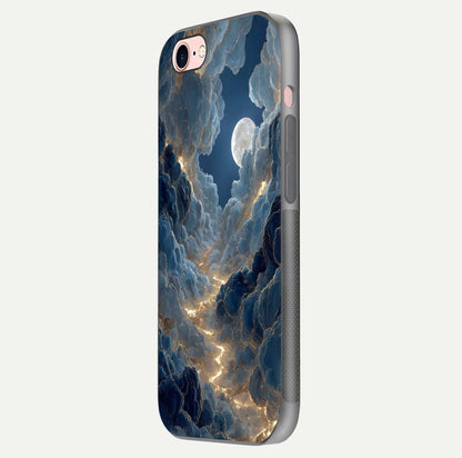 Celestial Cloud Road Glass Case for iPhone 6 Plus side-angle image showing soft pastel tones and edge clarity