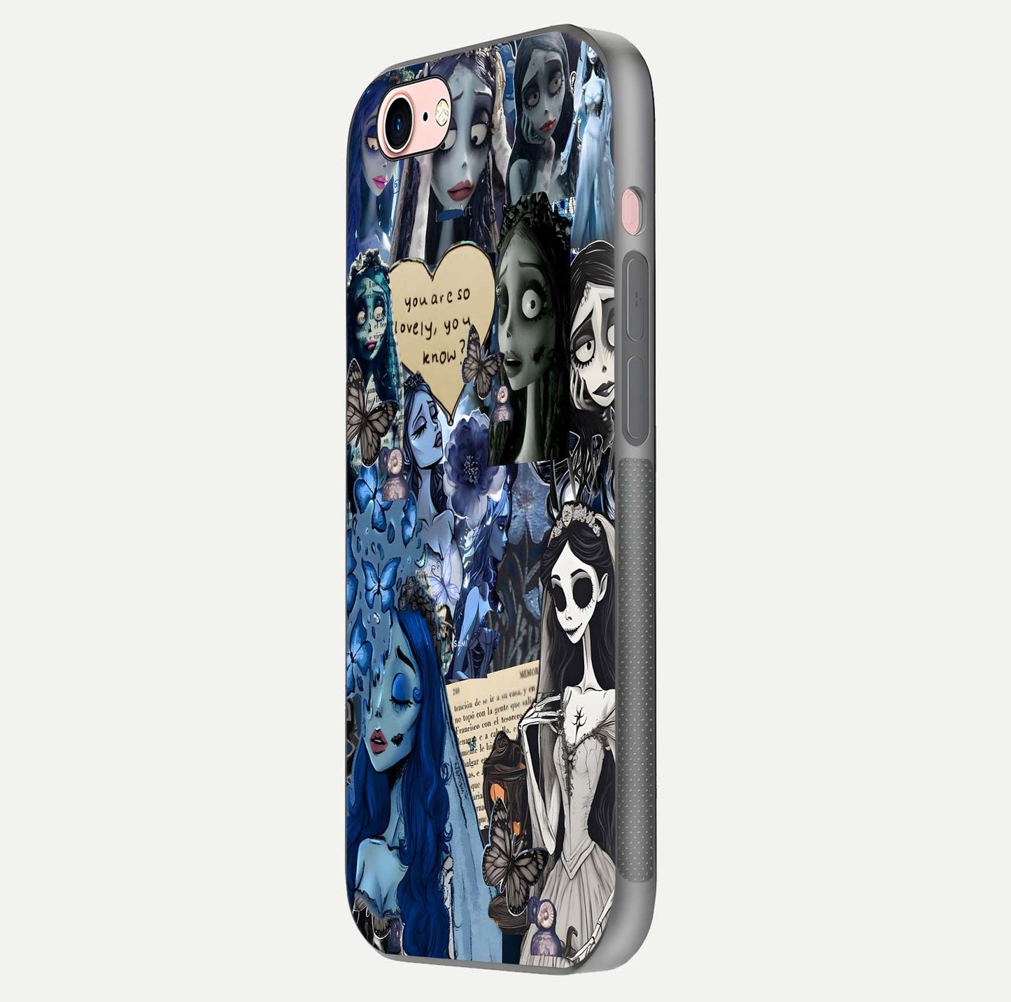 Corpse Bride Posters Glass Case for iPhone 6 Plus side-angle image capturing gloss reflection and smooth edge