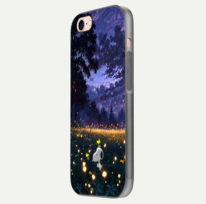 Firefly Meadow Magic Glass Case for iPhone 6 Plus side-angle image capturing glow reflection and fine texture
