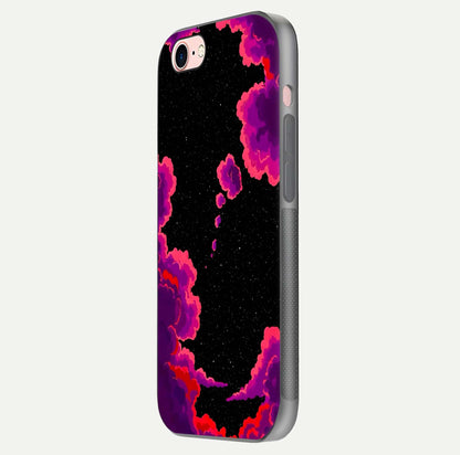 Galaxy Dream Frame Glass Case for iPhone 6 Plus side-angle image showing reflection light and premium finish