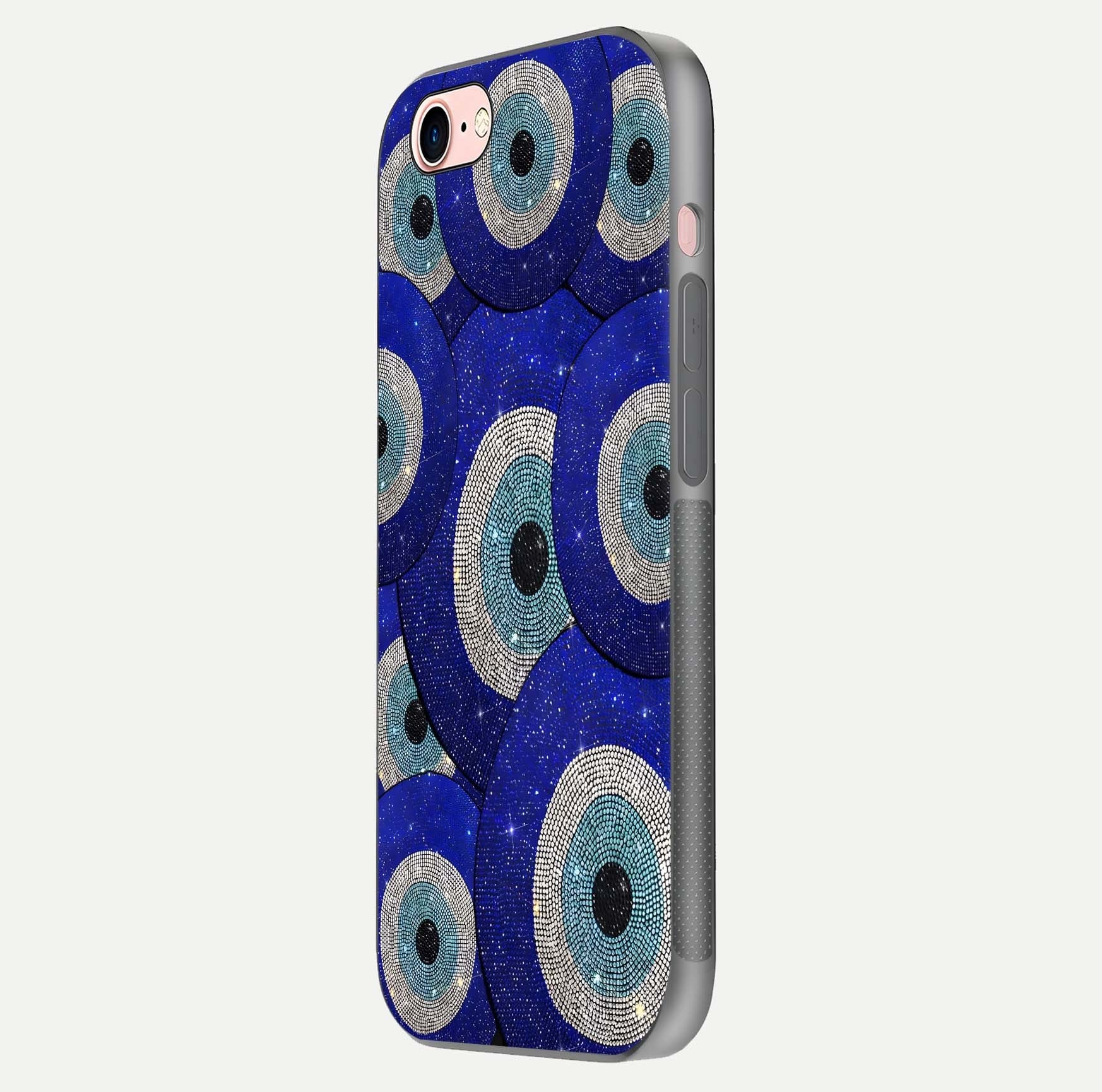 Galaxy Eye Flow Glass Case for iPhone 6 Plus side-angle image showing reflection detail and premium shine