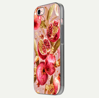 Golden Bloom Glow Glass Case for iPhone 6 Plus side-angle image showing light reflection, gloss texture, and rich tone