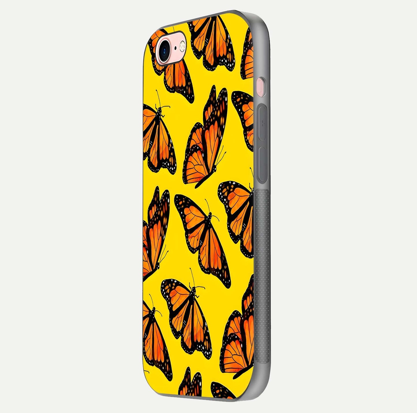 Golden Wing Flight Glass Case for iPhone 6 Plus side-angle image showing polished surface and golden gradient