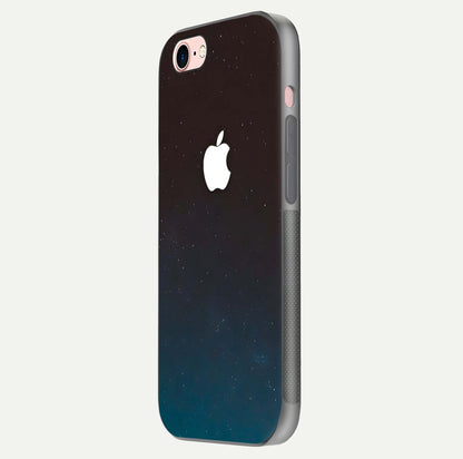 Green Emerald Apple Logo Glass Case for iPhone 6 Plus side-angle image showing reflection polish and rich emerald hue