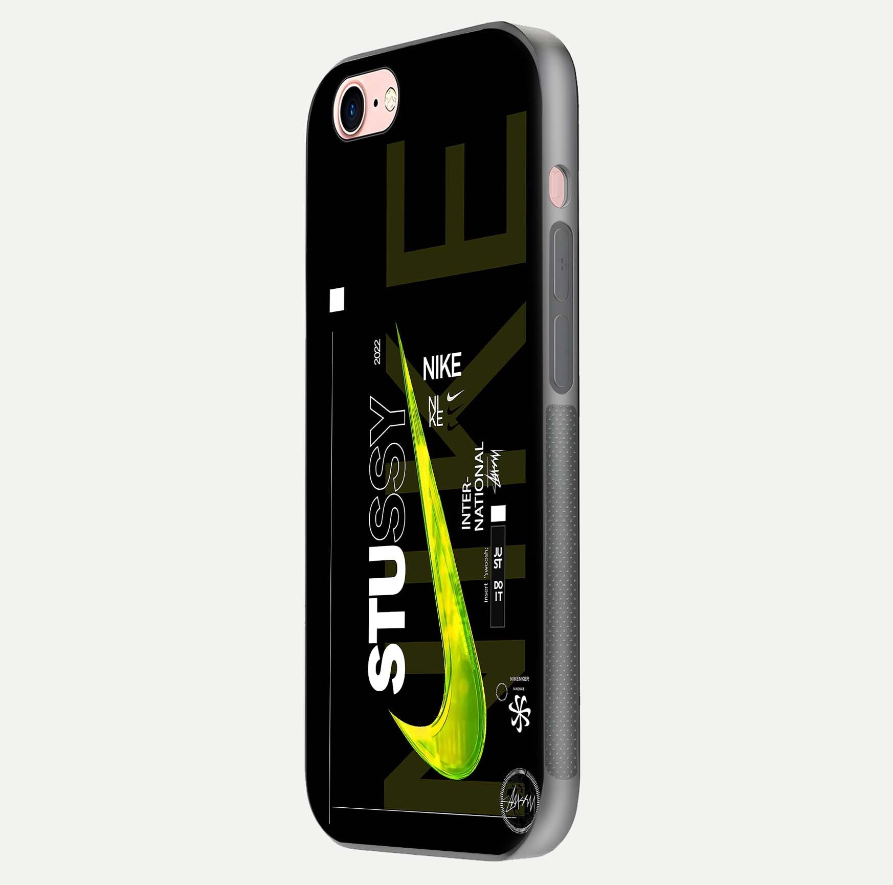 Neon Street Edition Glass Case for iPhone 6 Plus side-angle image showing reflection depth and modern tones