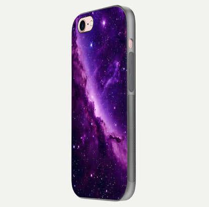 Purple Shade Sky Glass Case for iPhone 6 Plus side-angle image showing shine and soft violet blend