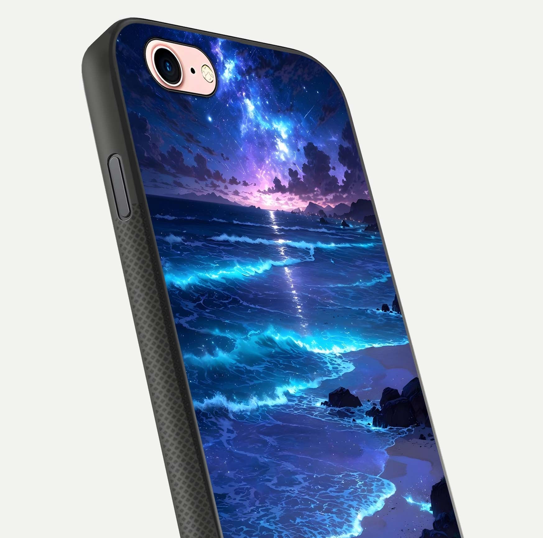 Classic Damn Look Glass Case for iPhone 6 Plus close-up highlighting quote text and reflection shine