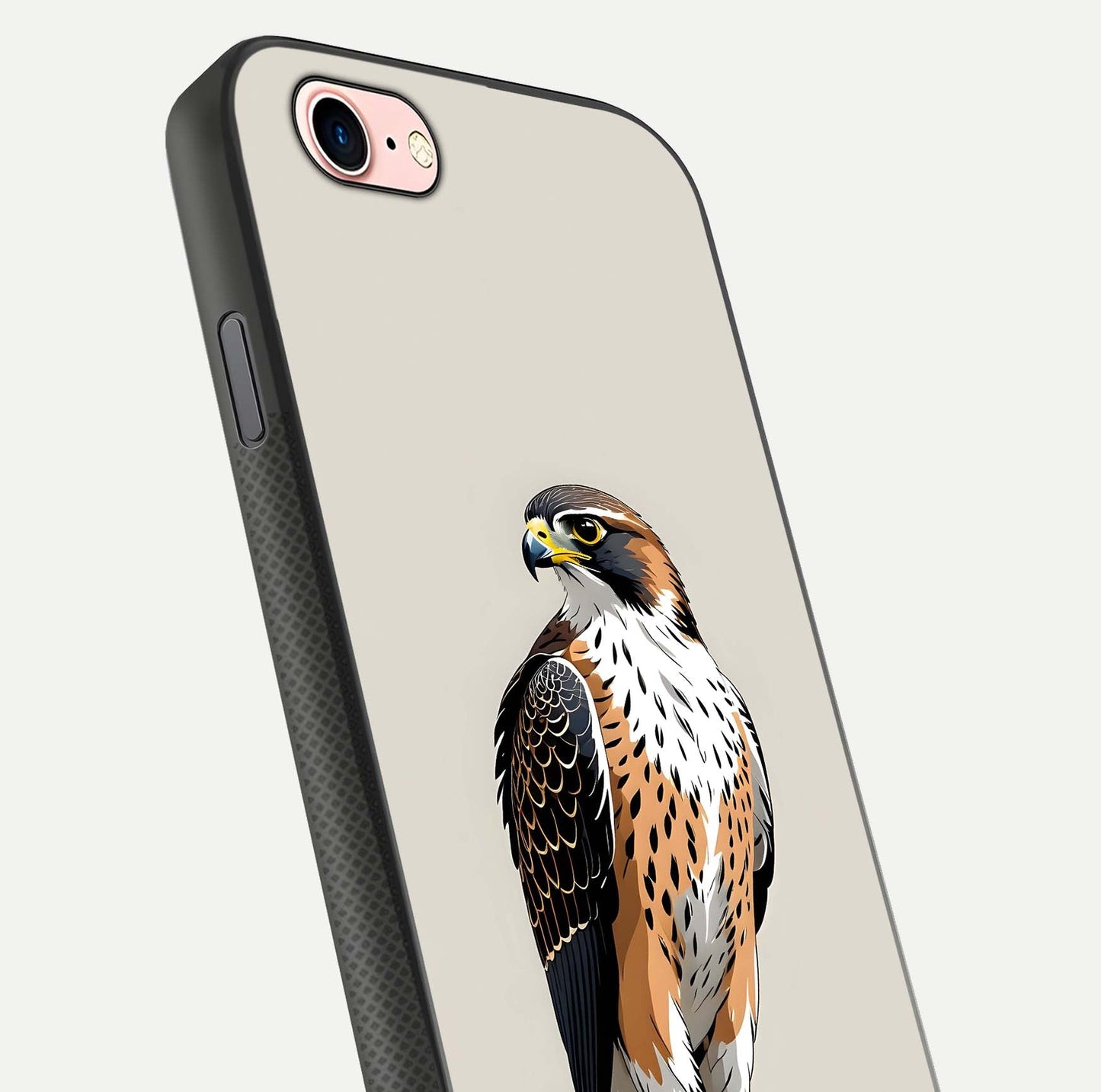Clever Eagle Glass Case for iPhone 6 Plus close-up highlighting eagle detail and HD reflection