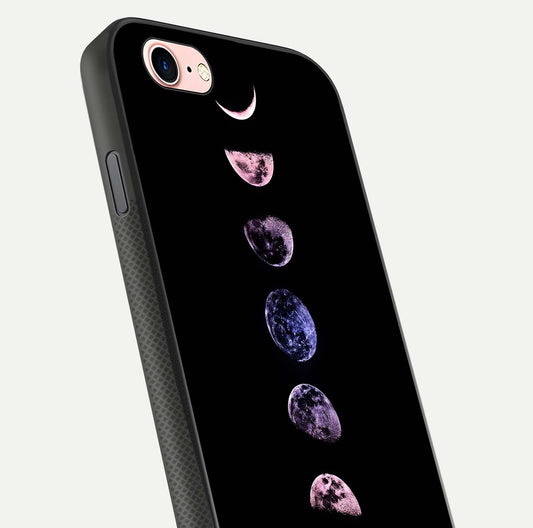 Crimson All Planets Glass Case for iPhone 6 Plus close-up highlighting planet details and reflection polish