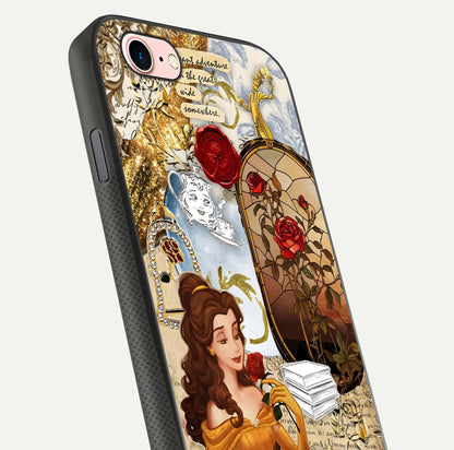 Golden Dream Belle Glass Case for iPhone 6 Plus close-up angled shot showing gradient tones and reflection polish