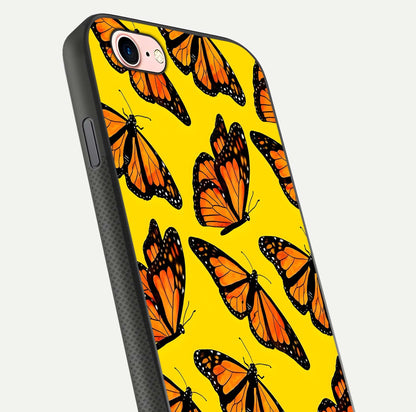 Golden Wing Flight Glass Case for iPhone 6 Plus close-up angled shot showing metallic wing texture and shine detail