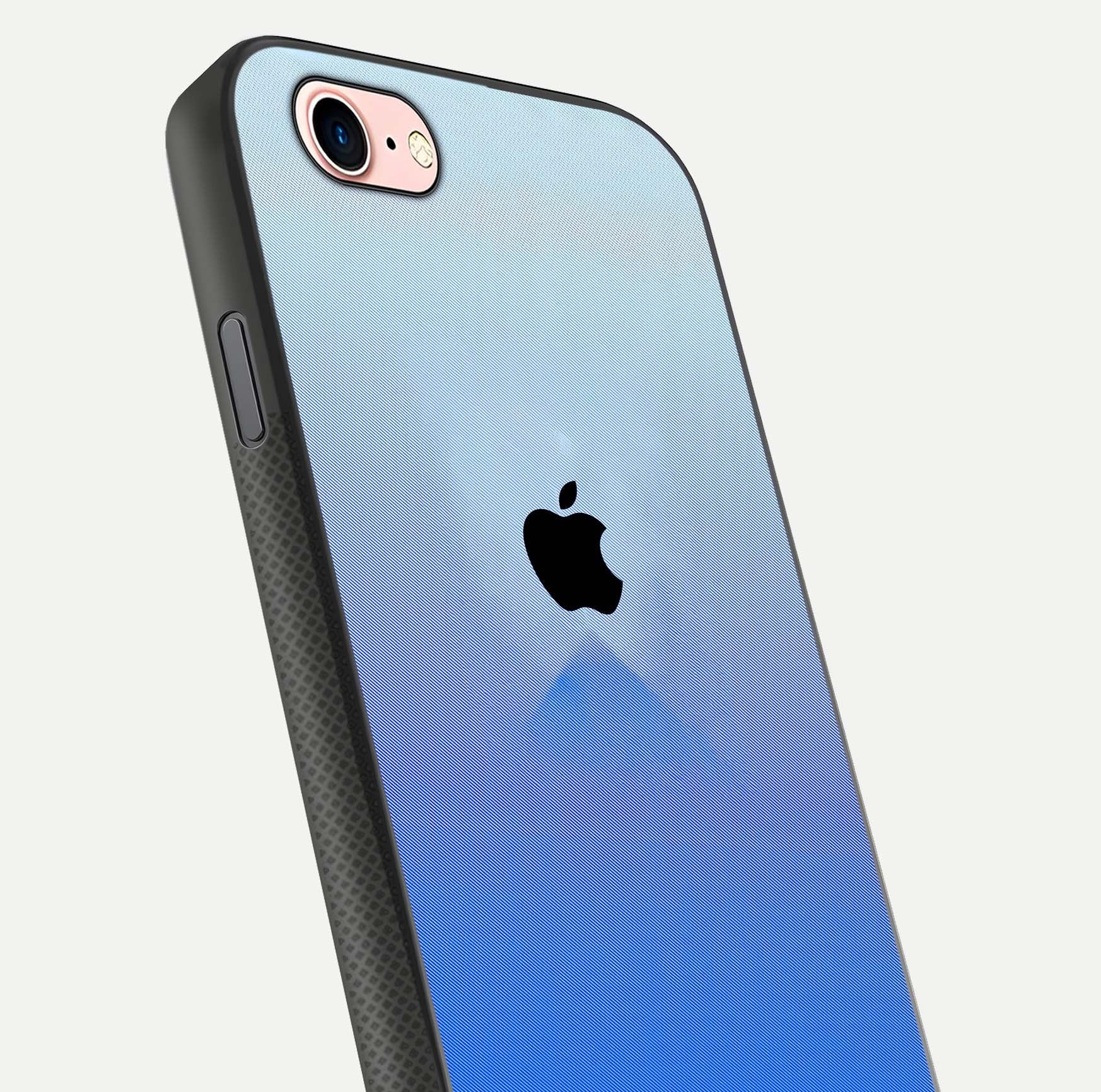 Gradient Apple Vibe Glass Case for iPhone 6 Plus close-up angled shot showing color transition and reflection brightness