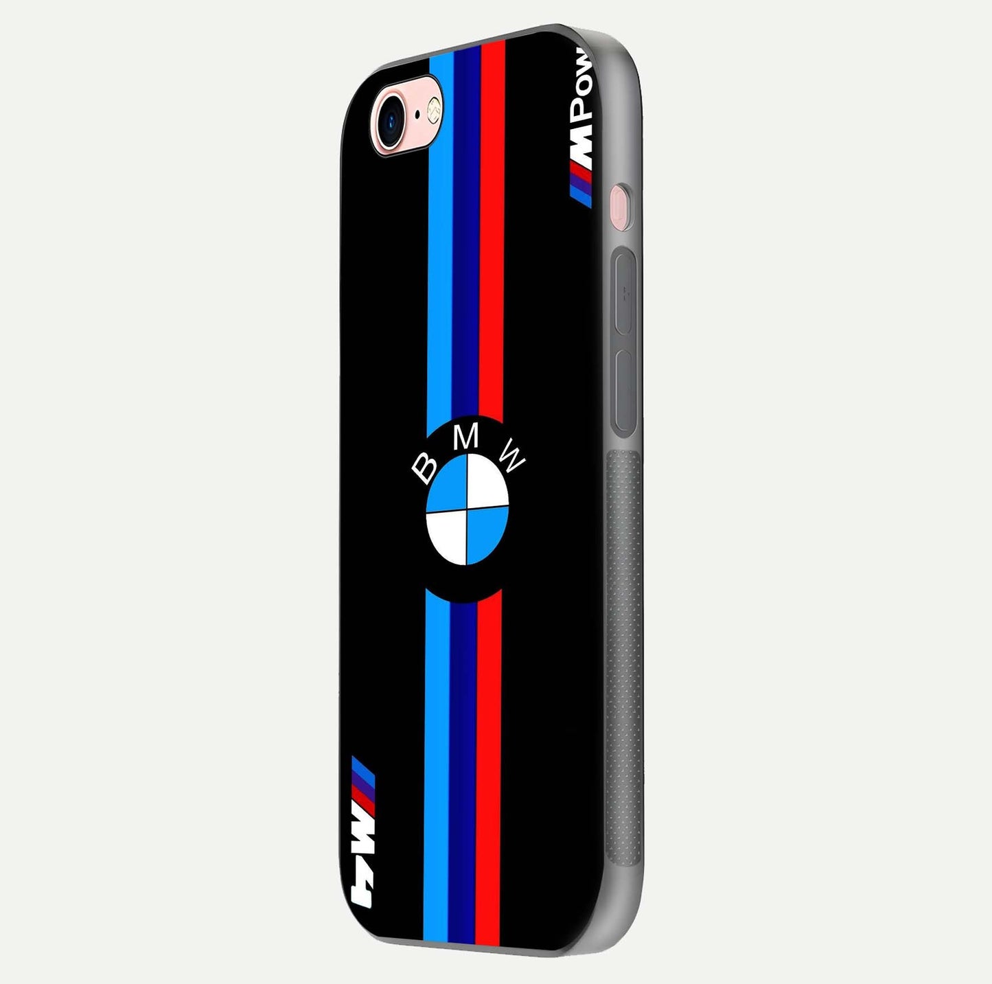 Turbo BMW Beast Glass Case for iPhone 16 Pro side-angle image showing reflection and sleek edge styling