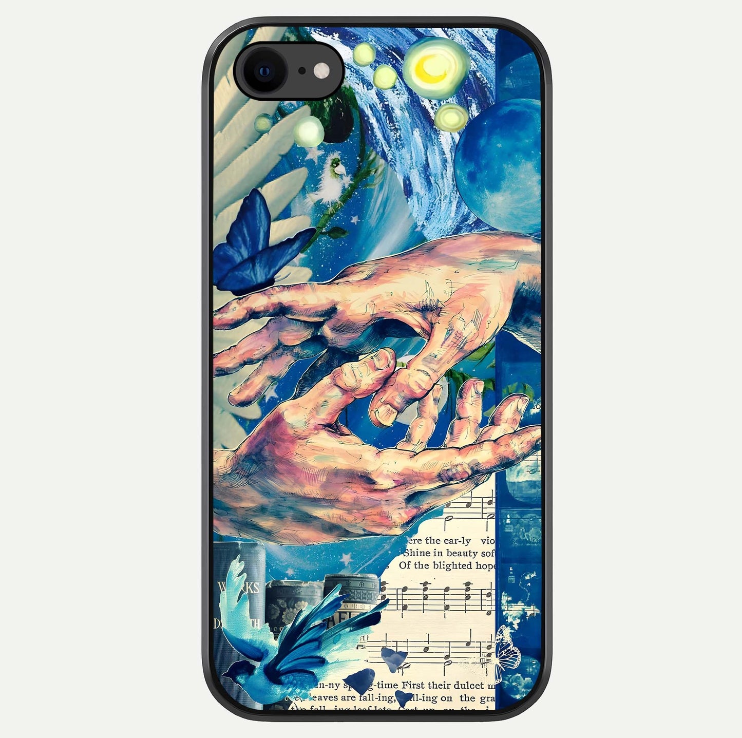 Aesthetic Divider Glass Case For iPhone 16 Pro by Custom World