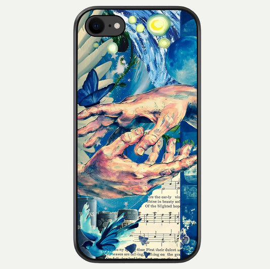 Aesthetic Divider Glass Case For iPhone 16 Pro by Custom World