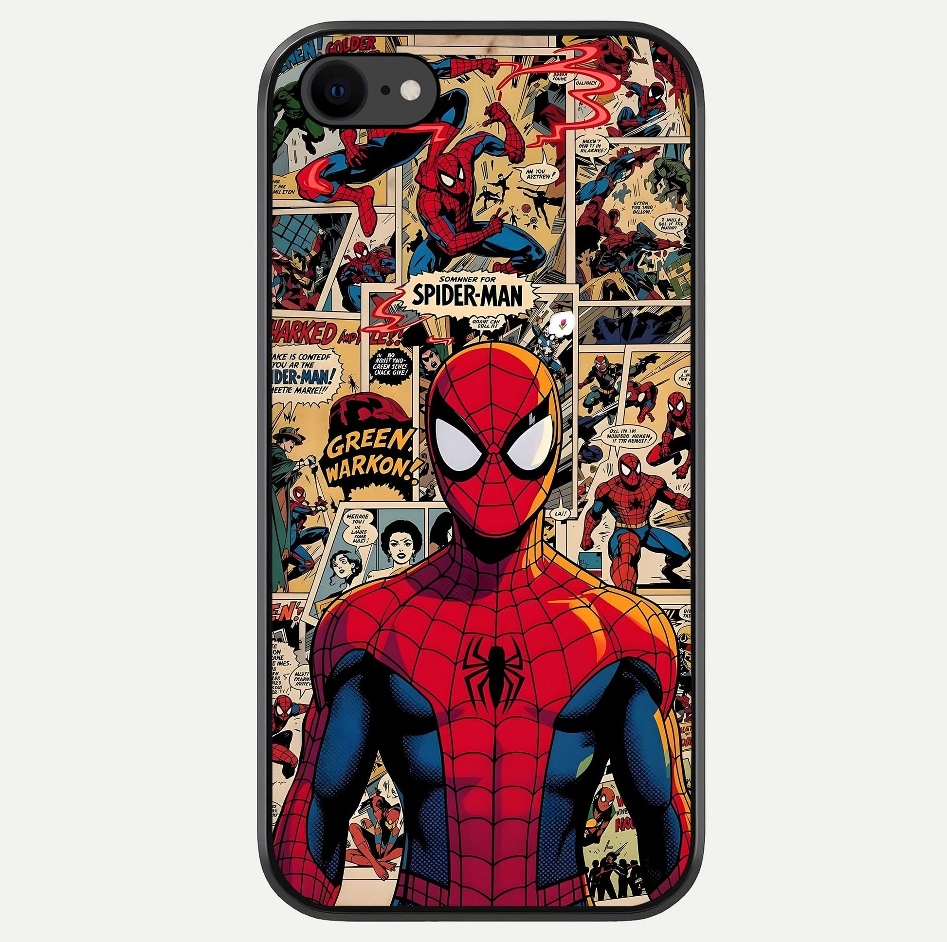 Aesthetic Spider Glass Case For iPhone 16 Pro by Custom World