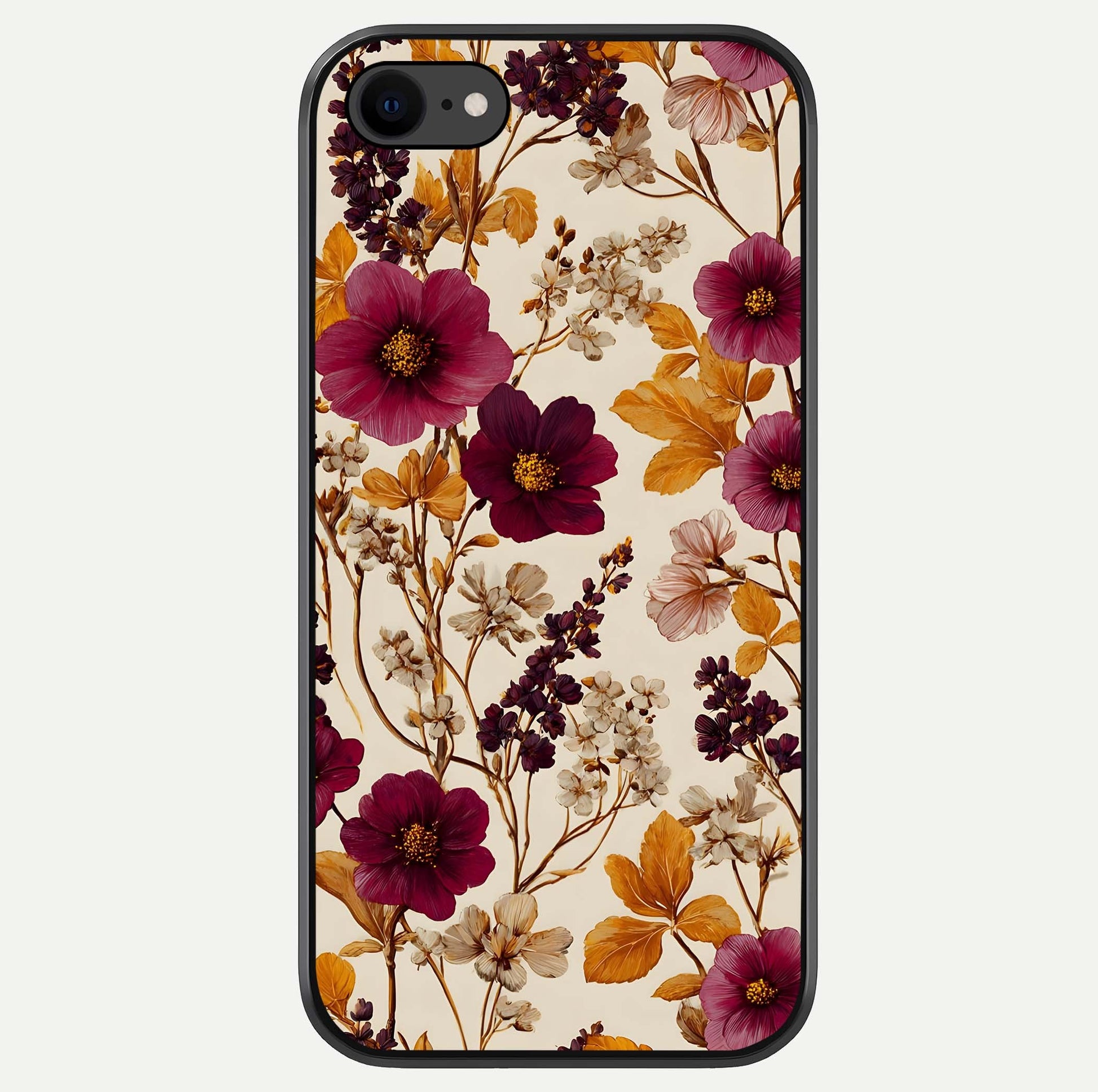 Autumn Wine Bloom Glass Case For iPhone 16 Pro by Custom World