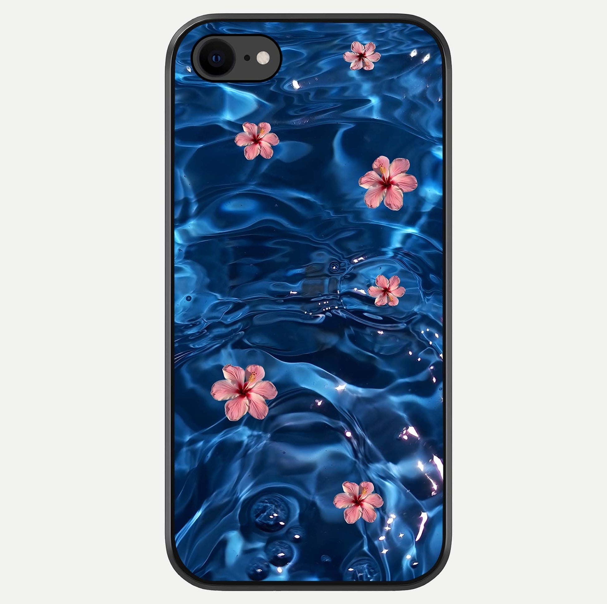 Blooming Water Drift Glass Case For iPhone 7 by Custom World