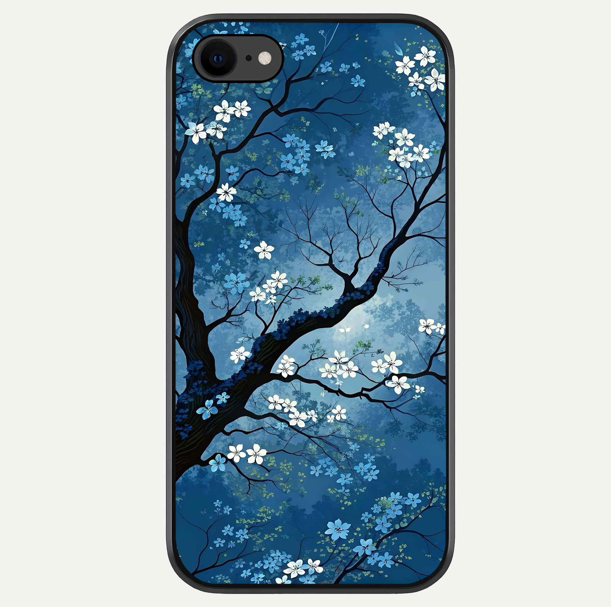 Blue Tree Serenity Glass Case For iPhone 7 by Custom World