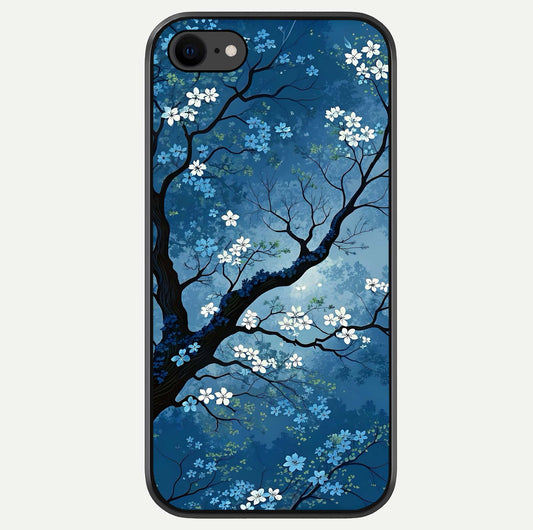 Blue Tree Serenity Glass Case For iPhone 7 by Custom World
