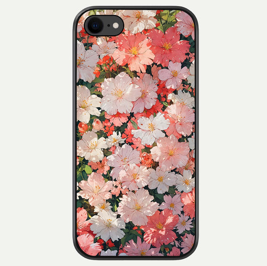 Blush Bloom Field Glass Case For iPhone 7 by Custom World