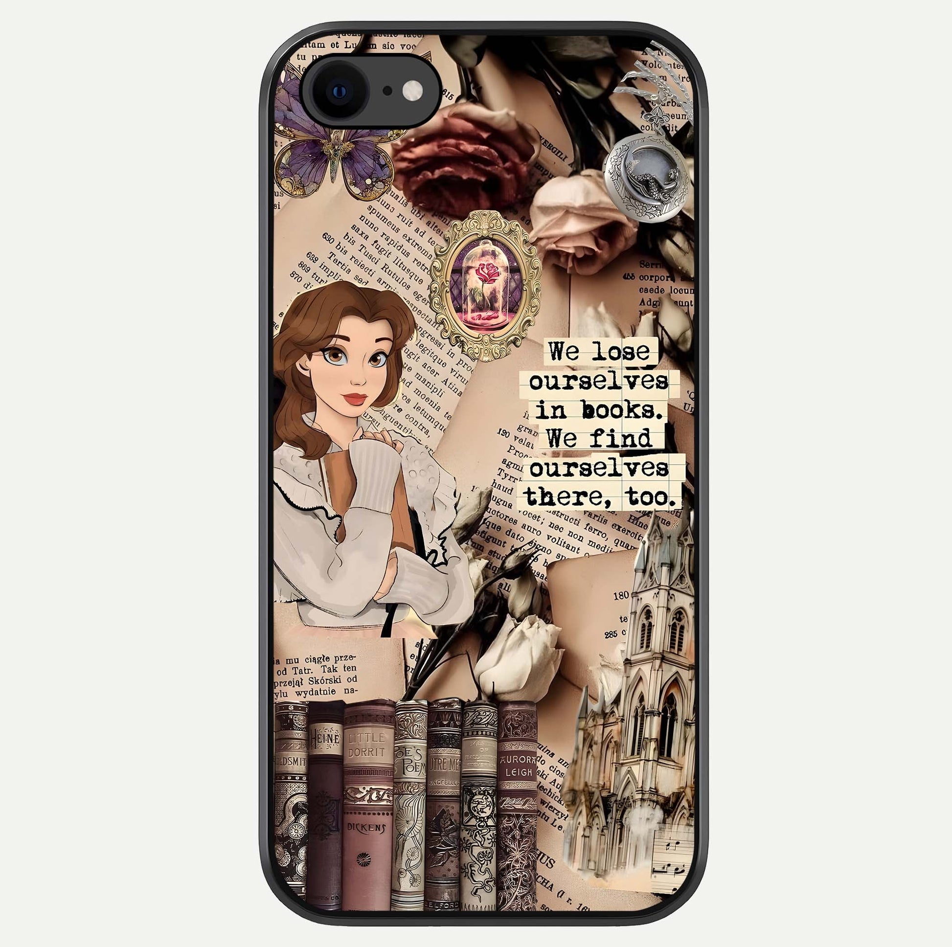 Bookish Dream World Glass Case For iPhone 7 by Custom World