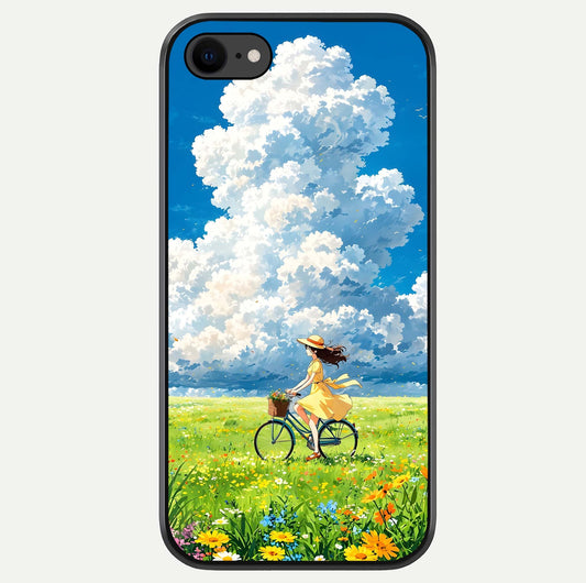 Breezy Meadow Ride Glass Case For iPhone 7 by Custom World